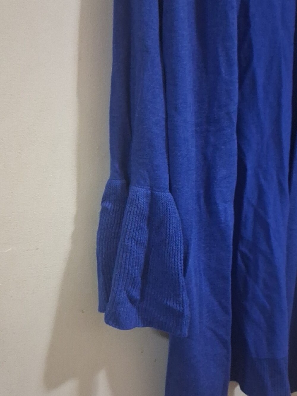 NWT Womens Sweaterworks Open-Front Duster Cardigan in Royal Blue - Picture 3 of 9